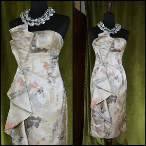 Dazzling Maggy London Champagne Cocktail Dress, XS, Size 4